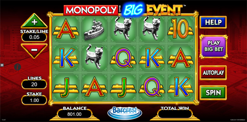 monopoly slot game