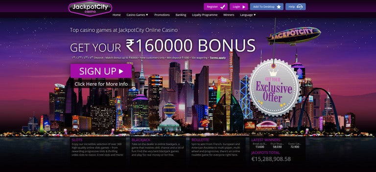 jackpot city casino India